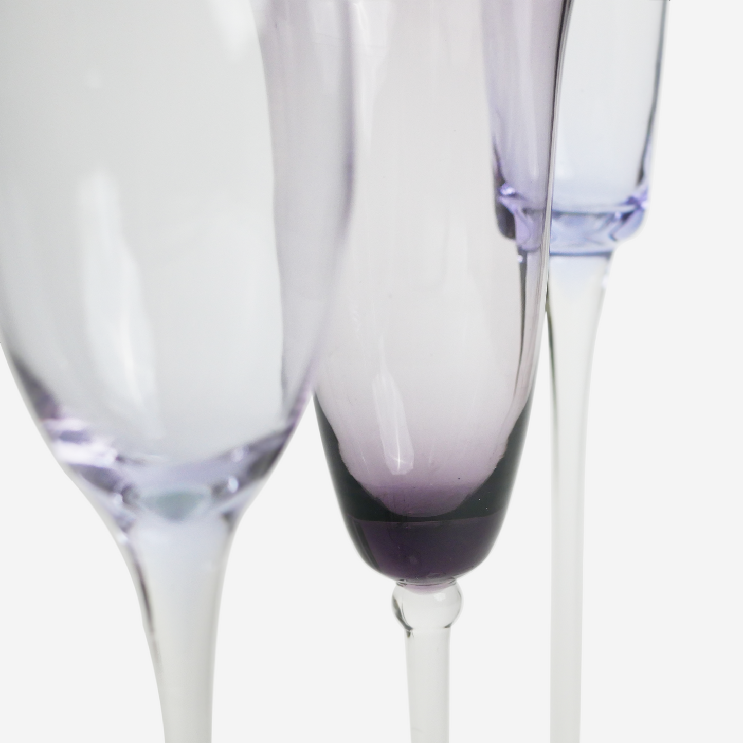 Champagne - purple - set of 4