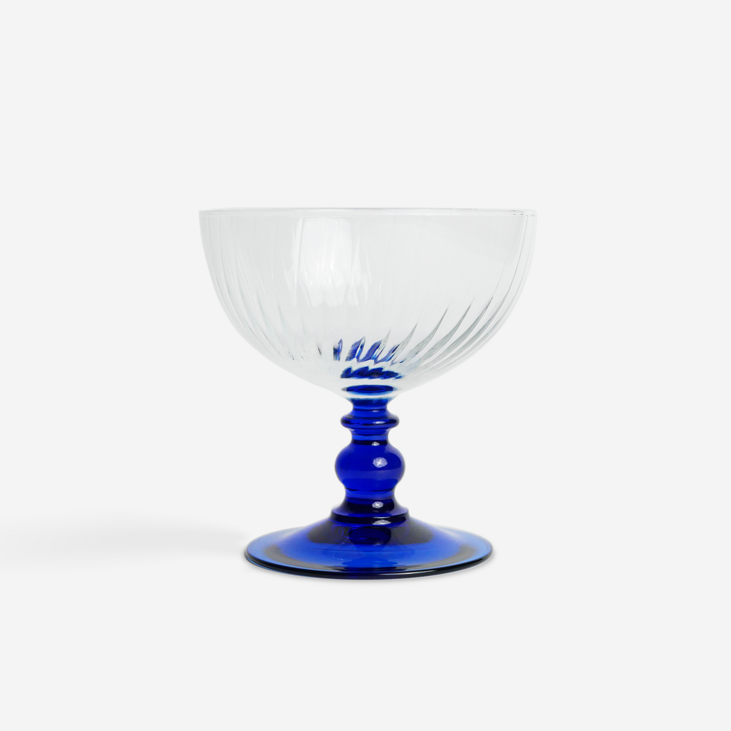 Dessert coupes - cobalt - set of 4