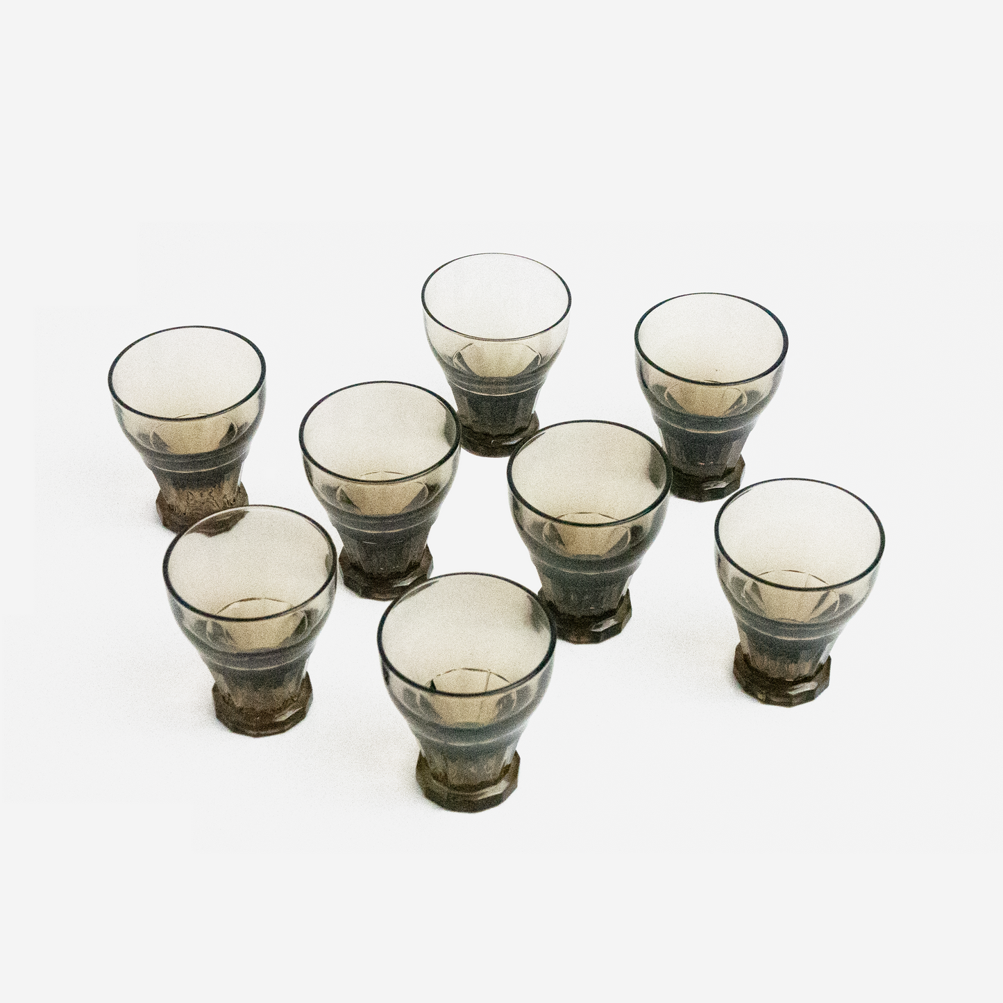 Shotglaasjes - gerookt - set van 8