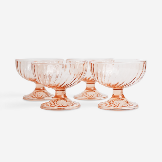 Dessert coupes - rosaline - set of 4