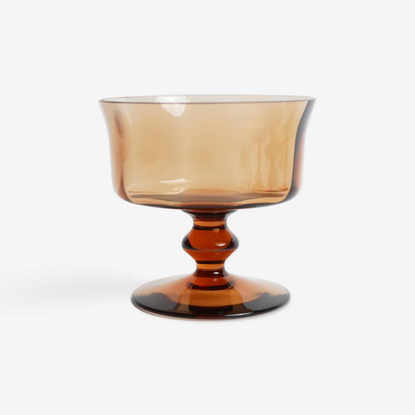 Dessert coupes - amber - set van 6