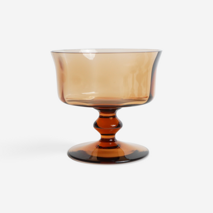 Dessert coupes - amber - set van 6