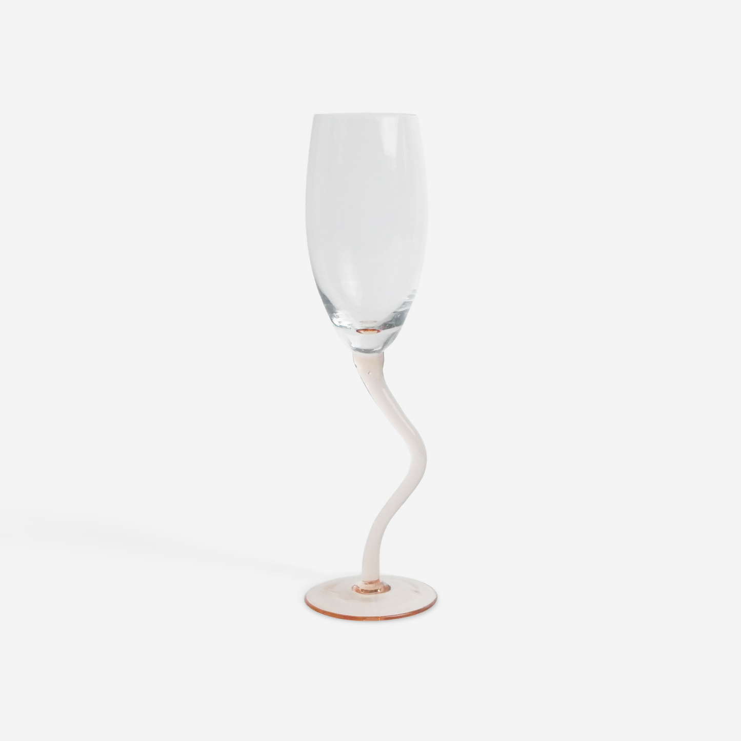 Roze wavy champagne flutes