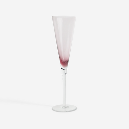 Paarse champagne flutes
