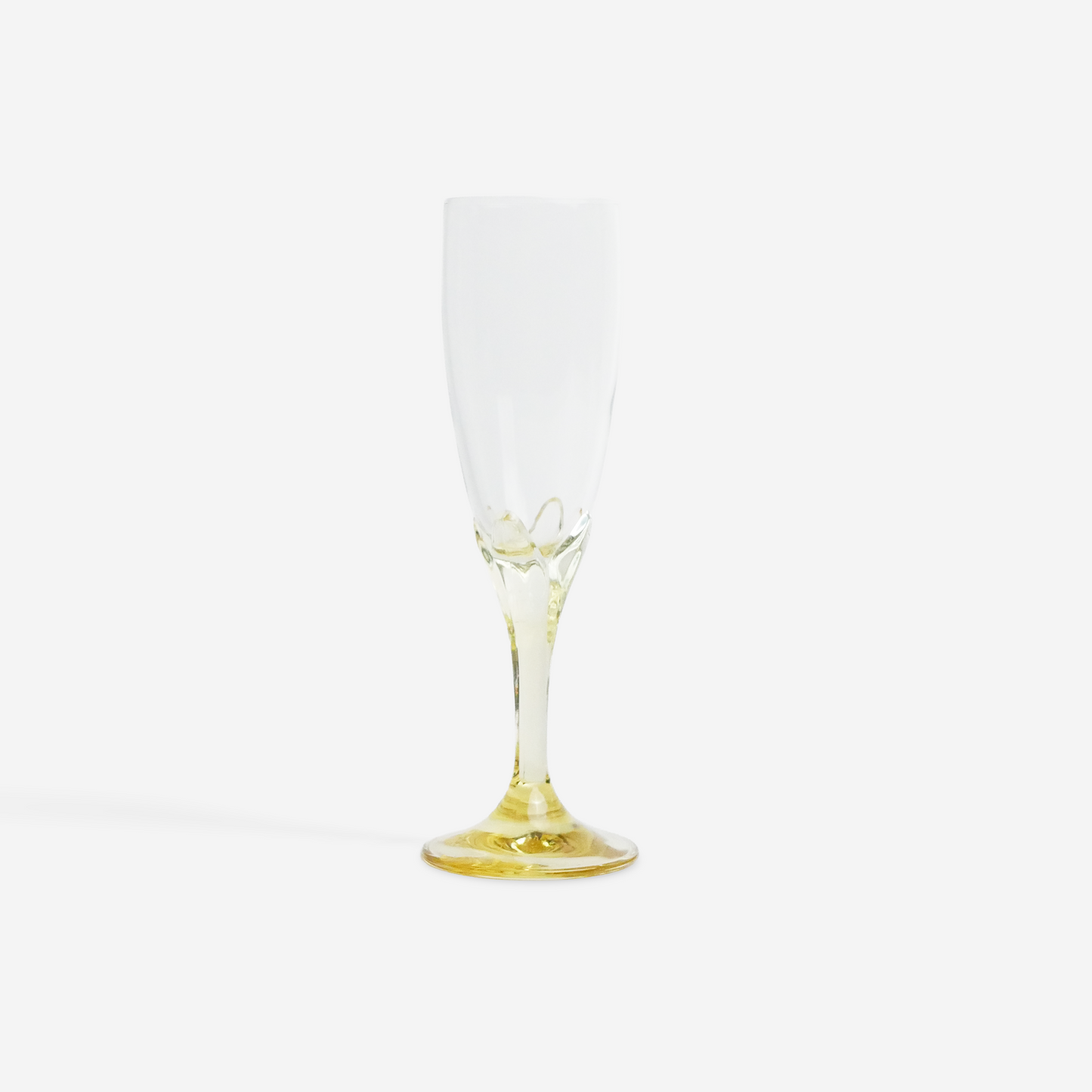 Gele champagne flutes