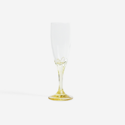 Gele champagne flutes