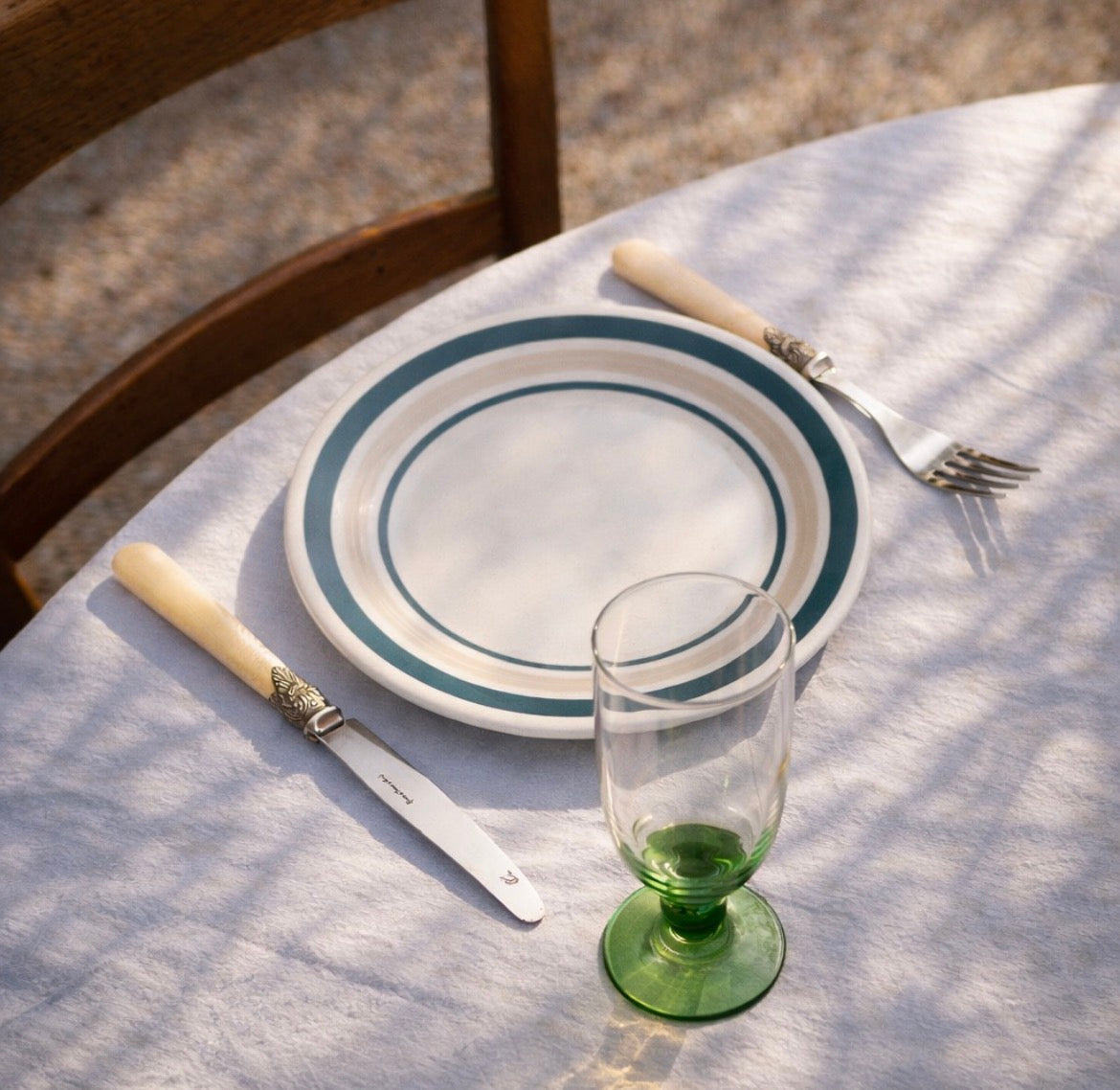 Dinner plates multicolor set of 4