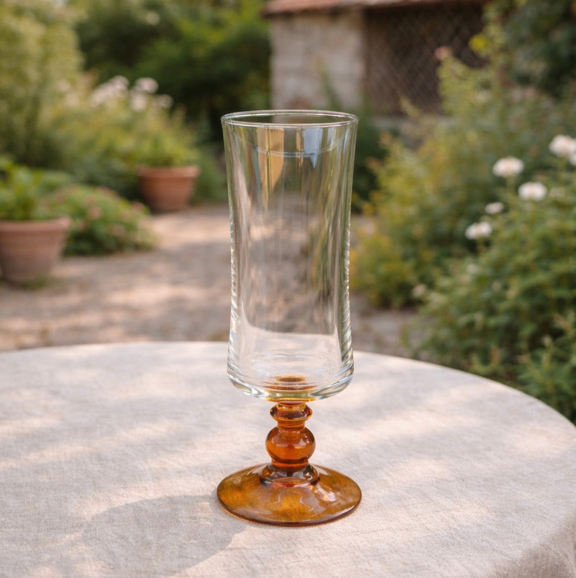 Champagneglazen - Amber - Set van 4