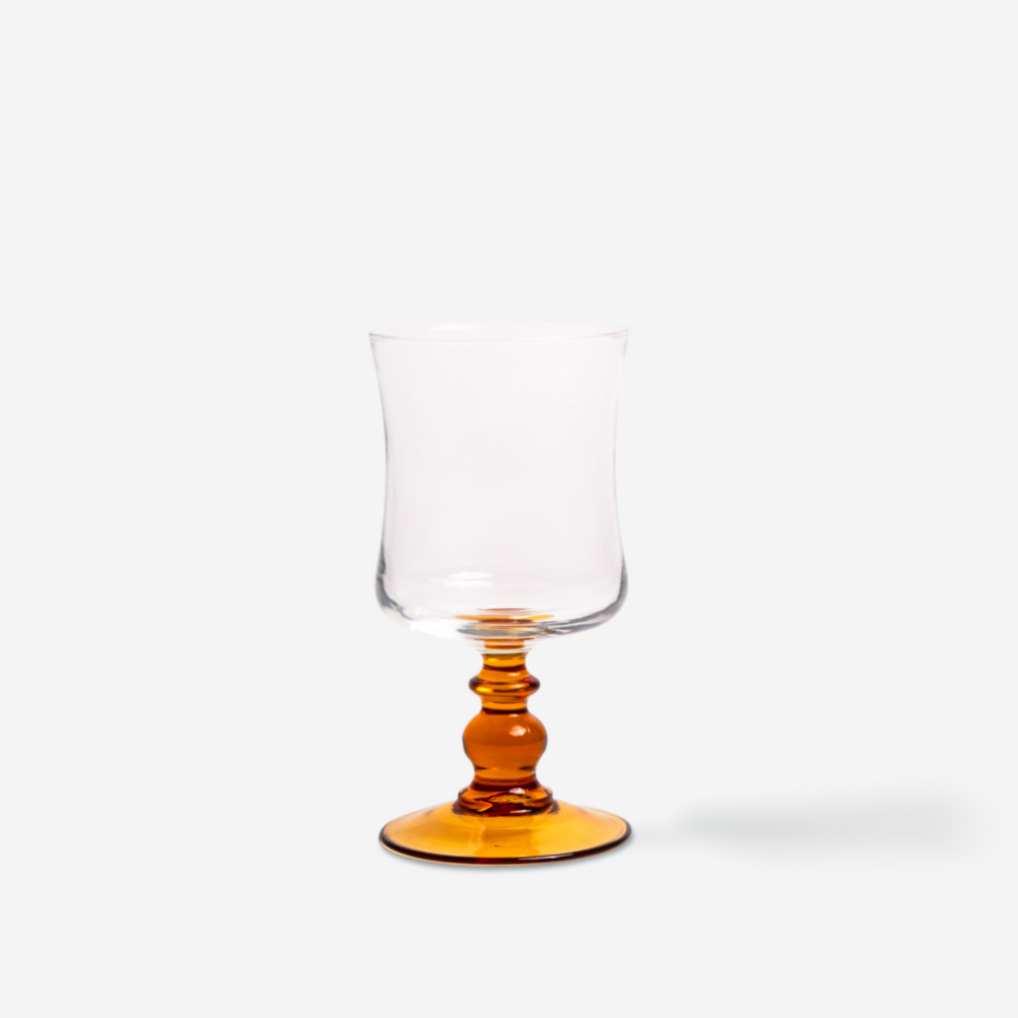 Rode wijnglazen - amber - set van 4