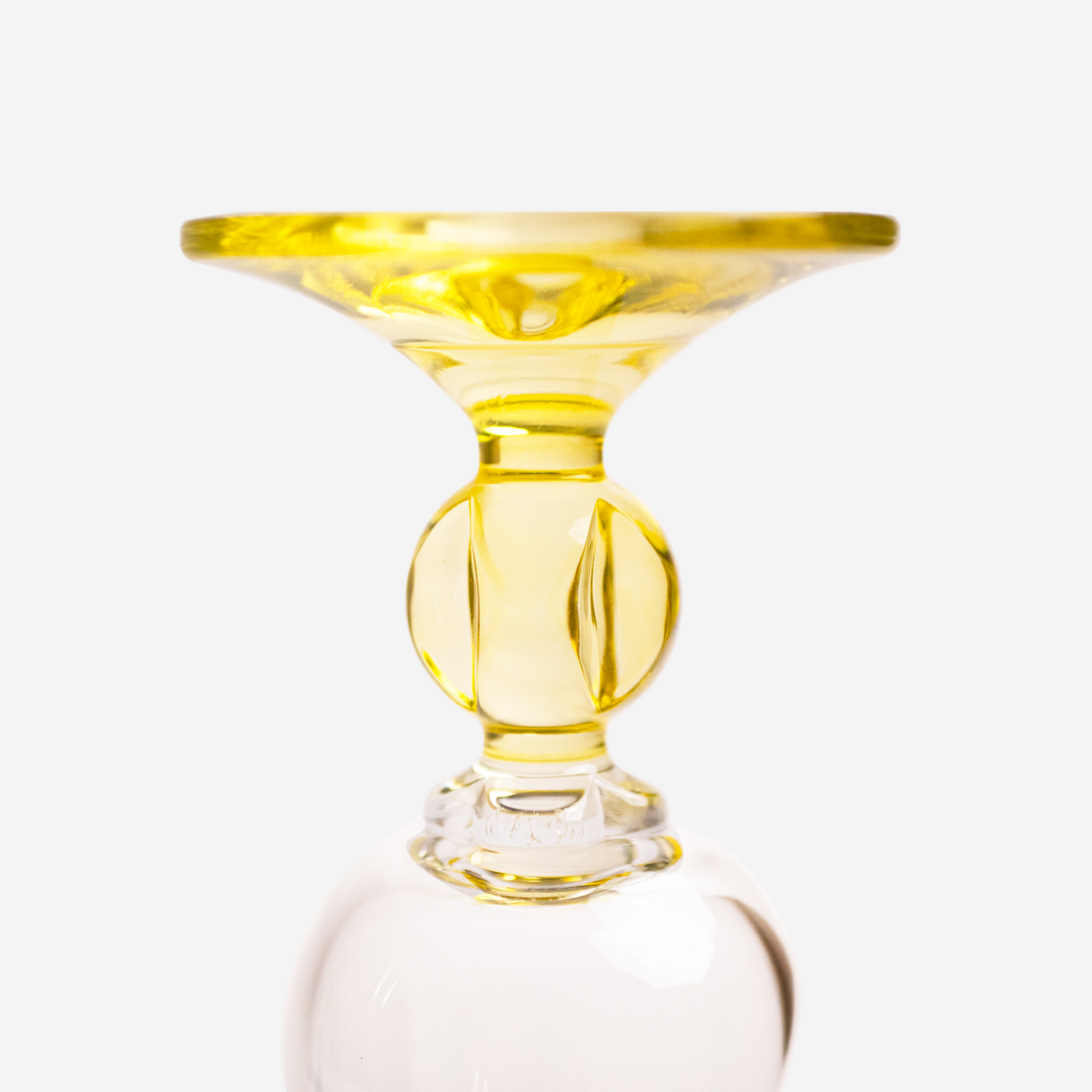 Champagne flutes - yellow - set of 4