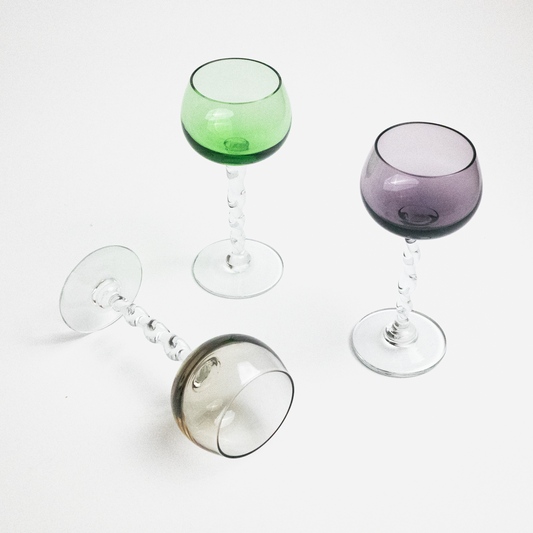 Liqueur glasses - twister - set of 3