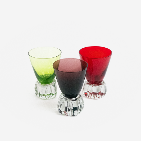 Liqueur glasses - multicolor - set of 3