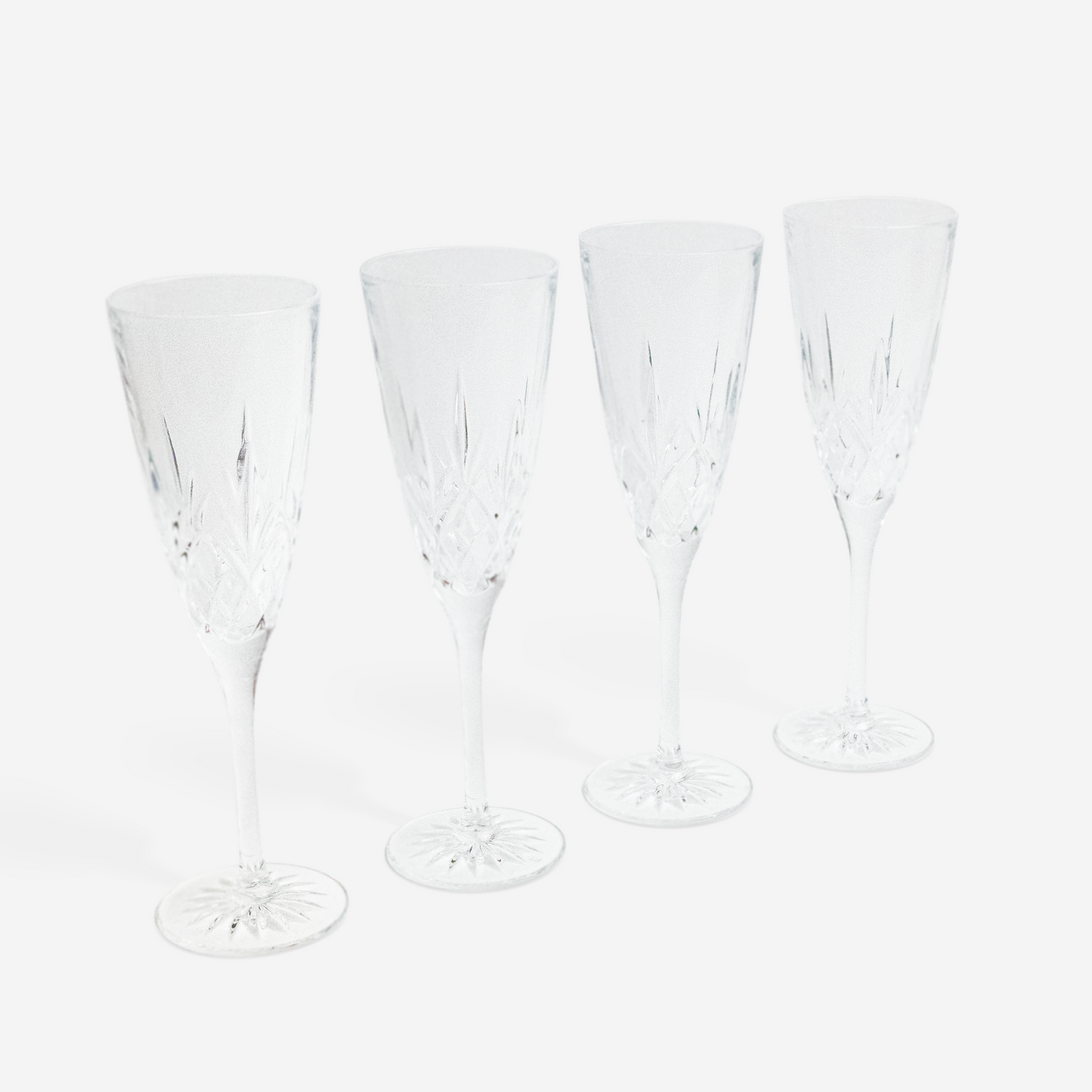 Champagne flutes - Kristal - Set van 4