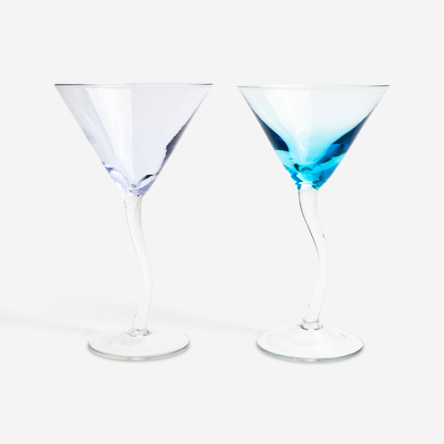 Cocktailglazen - Blauw & paars - Set van 2