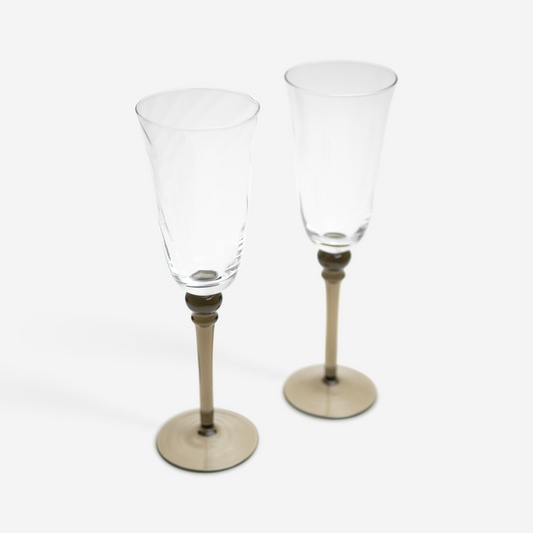 Champagne - smoked - set of 2