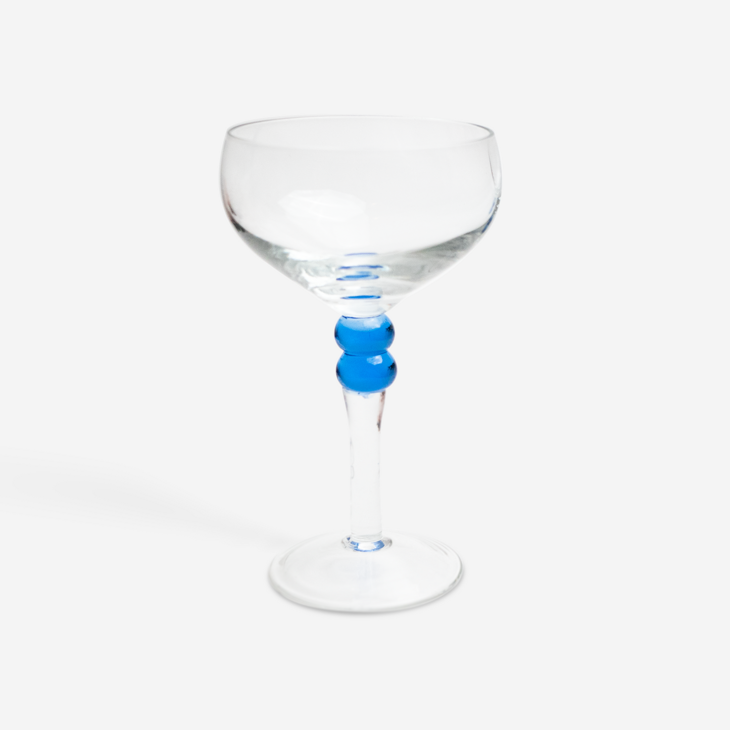 Champagne coupes - blauw - set van 2