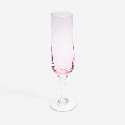 Champagneglazen - roze - set van 2