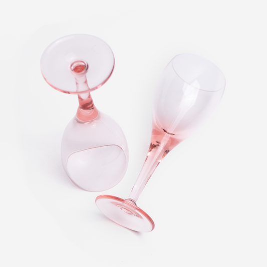 Glasses - pink - set of 2