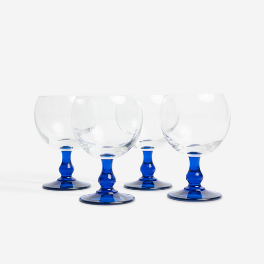 Wine glasses - cobalt - set of 4