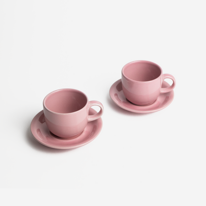 Coffee cups - pink - set of 2