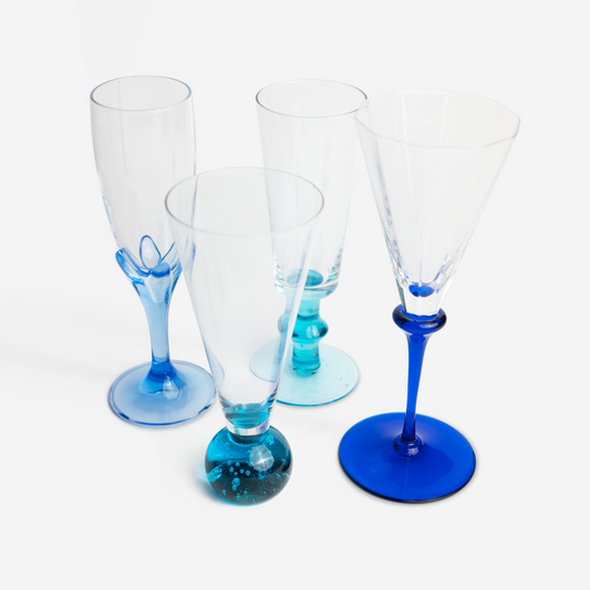 Champagne glasses - mix & match - set of 4