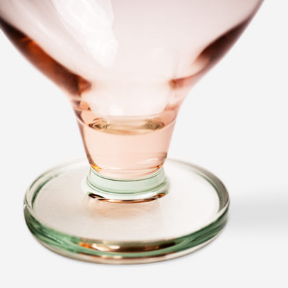 Groenroze dessert coupes