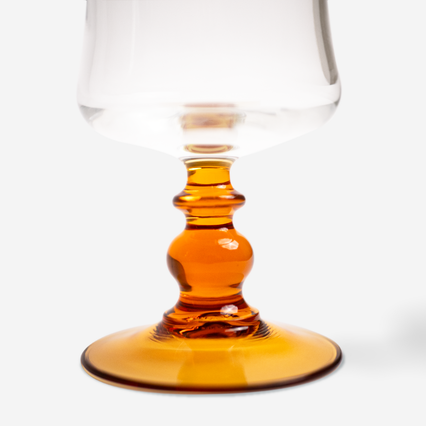 Rode wijnglazen - amber - set van 4