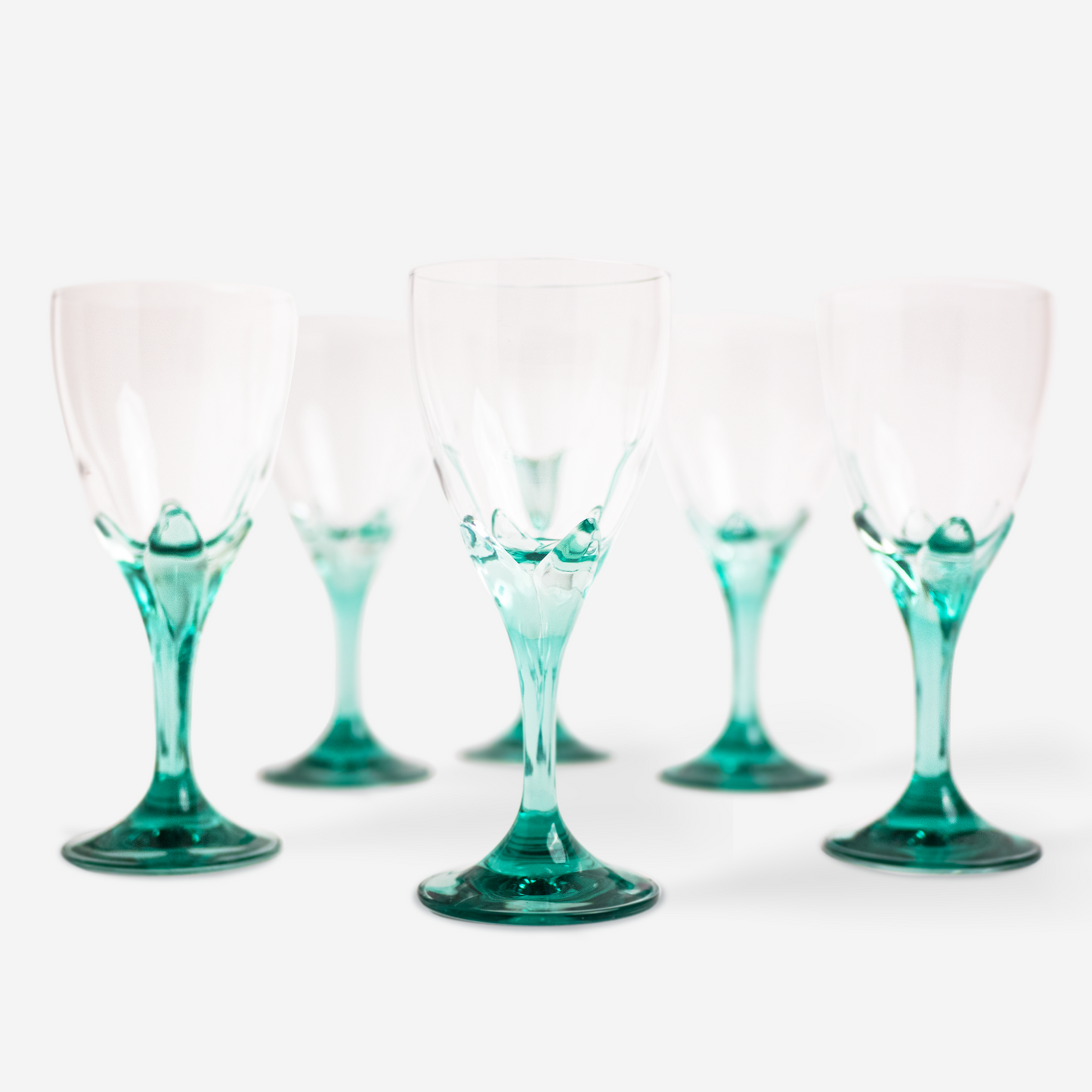 Rode wijnglazen - tulp - set van 6